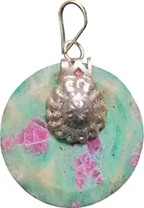 Aldomin Natural Energized Ruby In zoisite Healing Crystal Pendant 03