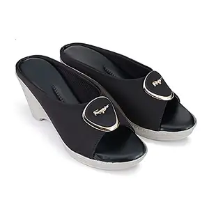 Fashionable Women Wedges Comfortable Girls Medium Heel Sandal