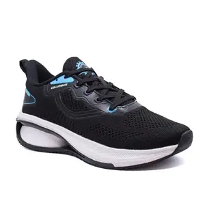 Columbus Frontier Sports Running Shoes| Men's Shoes | Lightweight Shoes | Gym Shoes for Men | Comfortable Shoes for Men| Stylish Lace-Up Closure | Trendy Sports Shoes Black Blue