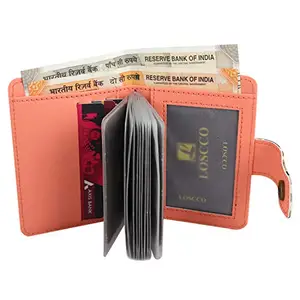 Loscco 213 Creem Women's Book Artificial Leather Wallet