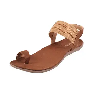 Mochi Womens Synthetic Tan Sandals (Size (3 UK (36 EU))