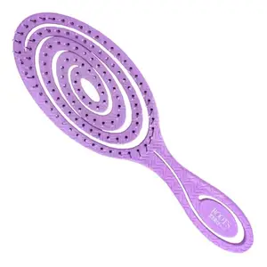 ROOTS Zero Tangle Vented Hair Brush | Flexi Cushion Base | Damage-Free Detangling on Sensitive/Wet/Dry Hair | For Men & Women | Length - 8.6 Inch, Model No - RZTJ-PK