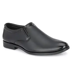 AZZARO BLACK Men's Synthetic Leather Comfortable Slip-On Formal Shoes for Man Business Daily Use Black