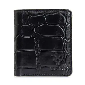 Goatter Mens Genuine Leather Mens Black Wallet