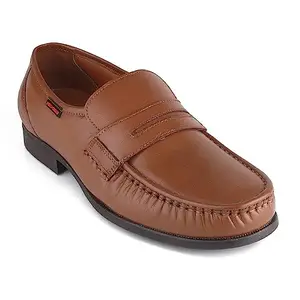 Red Chief Reddish Tan Leather Formal Slip on Shoes for Men