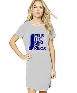 Stylish Cotton Blend Printed T-Shirt for Women | Casual Wear | Soft & Comfortable Fabric | Trendy Short Sleeve (Grey_X-Small)#445