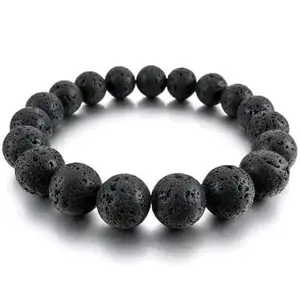 Gempin Unisex Beads Bracelets | Stylish and Versatile Wrist Accessories for Men and Women (unisex-BRACELET05-black)