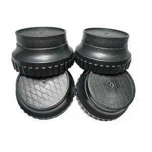 DEEPOOS WASHING MACHINE, REFRIGERATOR, AND STAND FOR FURNITURES, HEAVY PLASTIC 300KG BLACK 4 NOS