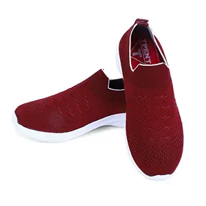 TPENT Comfortable Sports Shoes for Women/Girls with Maroon-5