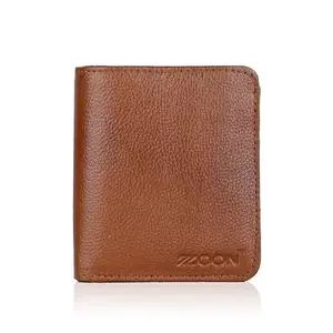 ZOON Leather Wallet for Man I 7 Card Slot Wallet I Men Casual, Formal, Evening/Party, Trendy Tan Genuine Leather Wallet (TAN)