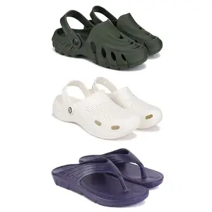 DRACKFOOT Men's Sandals | Lightweight Wear| Stylish & Easy to Wear For Men'S GR-SAN-(3-COMBO)-3137-3147-3153-10