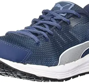 Puma Men's Sequence V2 Dp Blue Wing Teal, Silver and Blue Running Shoes - 6 UK/India (39 EU)