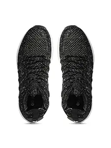 PARAGON Eeken E1A073 Men Walking, Running, Training, Cricket, Gym, Sports Shoes | Athletic Shoes with Comfortable Cushioned Sole for Daily Outdoor Use Black