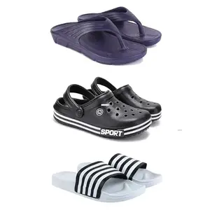 DRACKFOOT Men's Sandals | Lightweight Wear| Stylish & Easy to Wear For Men'S GRT-SAN-(3-COMBO)-3153-3014-3026-7