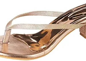 Flavia Womens Platform Rose Gold Sandal, 4 Uk (Ain/022)