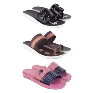 Women's Comfortable Sandal,Casual Lightweight Sandal for Everyday Wear | PCR-(3-COMBO)-1989-1990-1982-7-EURO-38