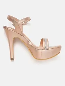 ELLE Women Sandal,Rose Gold,UK-6