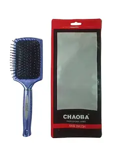 CHAOBA Professional Professional Classic Paddle Hair Brush with Strong & flexible nylon bristles For Grooming, Straightening, Smoothing Hair, ideal for Men & Women, Sky Blue (CHB-256)