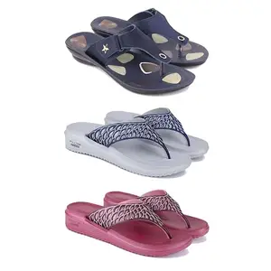 Women's Comfortable Sandal,Casual Lightweight Sandal for Everyday Wear | BTS-(3-COMBO)-1973-1887-1886-7-EURO-38