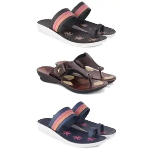 Women's Sandals | Lightweight Wear| Stylish & Easy to Wear For Women'S PCV-SAN-(COMBO-3)-1992-1963-1991-6