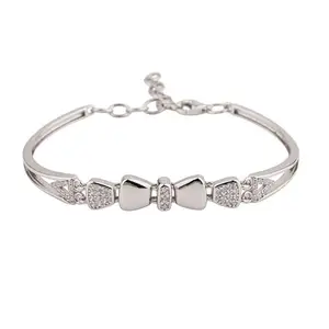 BHAVANI JEWELLERS 925 Sterling Silver Anti-Tarnish Adjustable Kada Bracelet for Women | Elegant, Durable & Hypoallergenic