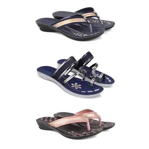 Women's Sandals | Lightweight Wear| Stylish & Easy to Wear For Women'SPCV-SAN-(3-COMBO)-1957-1945-1956-6