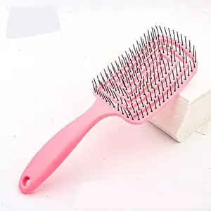 Kankuwar Hair Brush, Paddle Brush for for Scalp Massager Hair Growth Detangling, Hair comb, Blowdrying and Straightening - Professional Large Hair Brush All Hair Types Hair Detangler Brush(PINK)