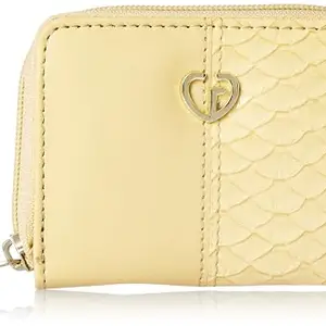Caprese Faux Leather Womens Adayla W Small Yellow Wallet