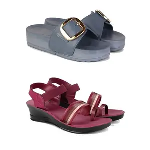 sandal for Women's,slip-ons,quality casaul sandals for Women's PCV-SAN-(2-COMBO)-1998-1962-6-EURO-37
