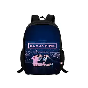 maxall Kpop Casual School/College/Laptop Bag for Girls and Boys Backpack(Black) BAGSINGLEMAXALL10