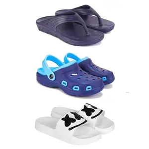 DRACKFOOT Men's Sandals | Lightweight Wear| Stylish & Easy to Wear For Men'S GR-SAN-(3-COMBO)-3153-3019-3030-8