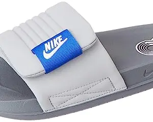 Nike mens Offcourt Adjust WOLF GREY/SUMMIT WHITE-GAME ROYAL Slide Sandal - 6 UK (7 US) (DQ9624-002)