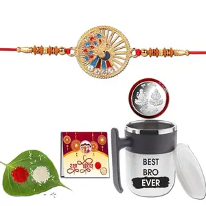 Anshri Rakhi with Mug, Rakhi for Brother, Rakhi Combo,Rakhi with Gift Mug,Rakhi Set,Degine Mug 0057