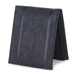 Stysol Men Travel Black Artificial Leather Wallet (8 Card Slots)