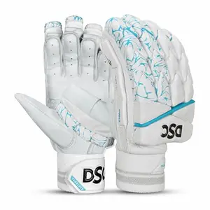 DSC Pro Cricket Batting Gloves for Mens, Color - White, Size - Youth, Right Hand