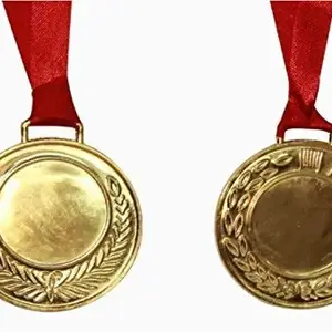 TROPHYwala Zinc Medal (Golden, 2 Inch) - Pack of 25