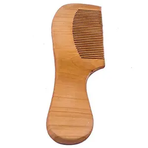 Baal Wooden Beard Comb For Men And Boys, Wooden Beard Comb, Hair Styling Accessories, Natural Brown, 20 Gram, Pack Of 1