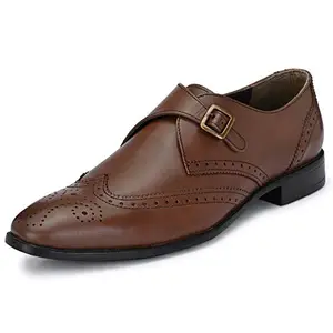 Burwood Men BWD 353 Brown Leather Formal Shoes-8 UK (42 EU) (BW 354)