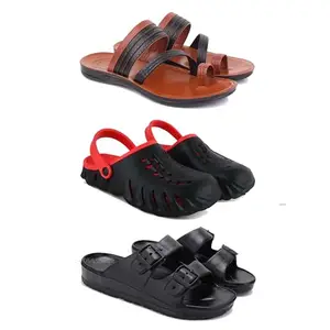 Men's Sandals | Lightweight Wear| Stylish & Easy to Wear For Men's PCV-SAN-(3-COMBO)-3151-3148-3115-8