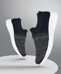 Blacktown Running/Walking/Sports Shoes (Socks-2 Black/D.Grey-10