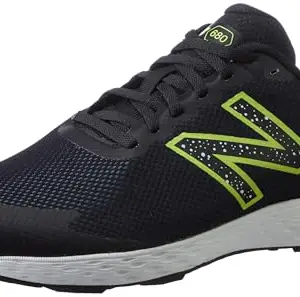New Balance Mens 680 Running Shoes, Grey Black, 8 UK