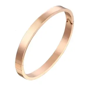 Amaal Bracelet for Men Stylish Boys brother boyfriend gents/Fashion Rose gold Kada for men/Bracelets for Men Metal/Stainless Steel Kada Kadas Bracelet Gift Anniversary valentine open kada A346