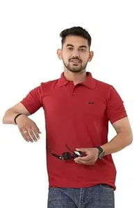 Men’s Polo T Shirt | Comfortable Rich Cotton, Band Collar, Regular Fit | Stylish & Premium All Day Wear