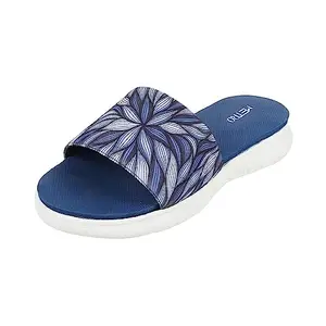 Metro Women Blue Comfort Slider UK/6 EU/39 (41-124)