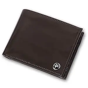 PIRASO Brown Shine Men's Leather Wallet