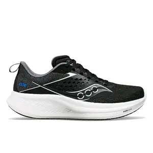 Saucony Mens Ride 17 Black/White Running Shoe - 7.5 UK (S20924-100)