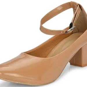 Karaddi Bellies for Women Ladies and Girls Wedge Pumps Daily Use Collage Office Beige