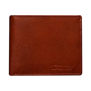 ABYS Genuine Leather Wallet for Men (Brown, Bi-Fold Wallet_6604DQ)