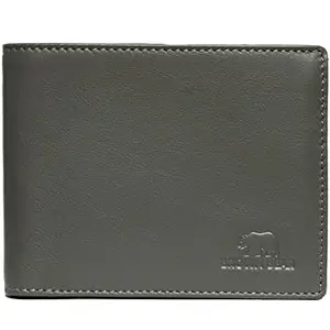 BROWN BEAR Wallets for Man, Wallet for Men Stylish Pure Nappa Leather Branded, Certified RFID Protected Slim Purse for Gents with Eight Card Pockets