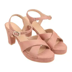 Lazera Heels Block Heel Sandal For Women Pink